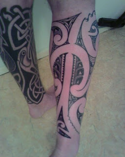 Calf Maori Tattoo Design