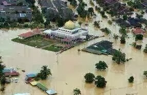 KEAJAIBAN KUASA ALLAH MASJID SUNGAI ISAP SELAMAT DARI BANJIR WAJIB BACA