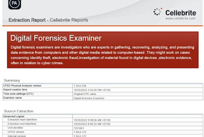 Mobile Forensics Report