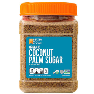 BetterBody Foods Organic Coconut Palm Sugar, Gluten-Free, Non-GMO, Low Glycemic Sugar Substitute