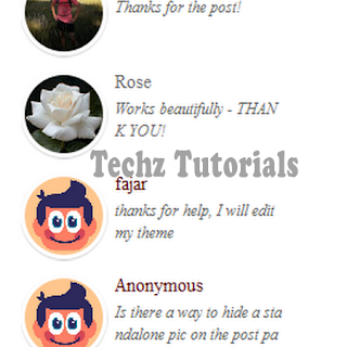 Add Recent Comments Widget with Avatars in Blogger