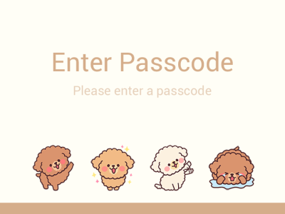 コンプリート！ line store かわいい ふわふわ もこもこ トイ プードル イラスト 299095