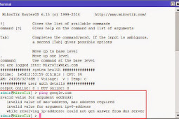 Mengatasi Ping Mikrotik : Invalid Value For Argument Address