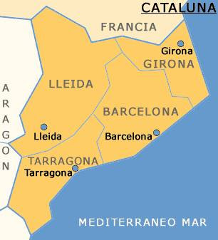 Cataluña Map Picture