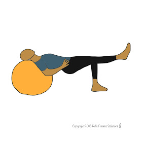 Stability Ball Table Top Hold Exercise