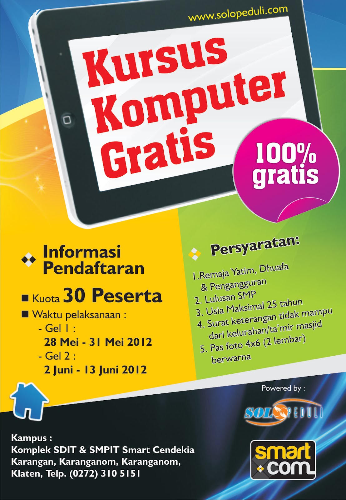 Famplet Kursus Komputer Gratis