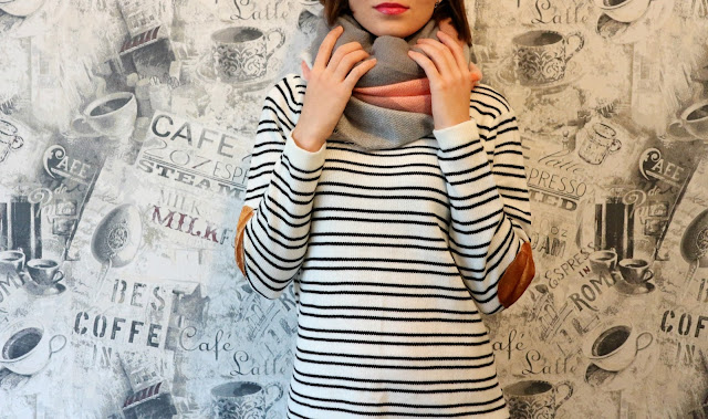 Trendy Patchwork Design Striped Sweater review