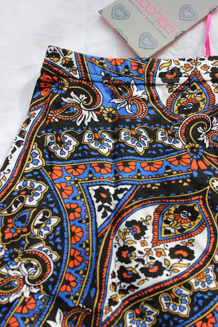 Aztec Print A-Line Skirt|