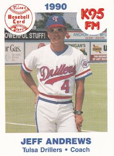 Jeff Andrews 1990 Tulsa Drillers card