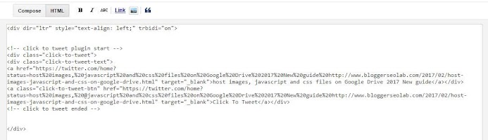 better click to tweet widget for blogger