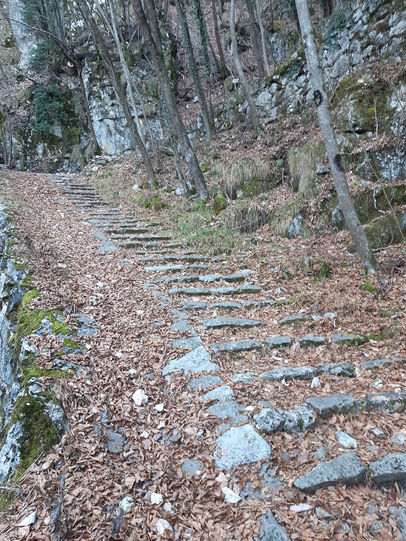 Gli scalini di Cala' del Sasso