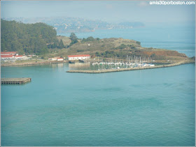 Vistas Sausalito desde el Golden Gate Bridge