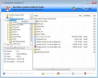 Mengembalikan File dengan Software FreeUndelete 1