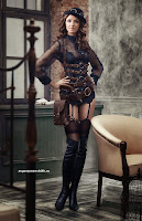 womens steampunk costume cosplay tutorial DIY sexy sheer steampunk lingerie