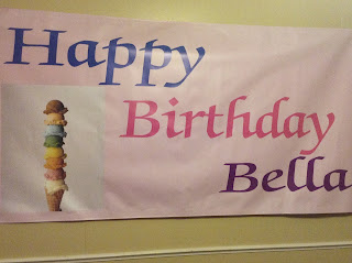 ice cream party banner