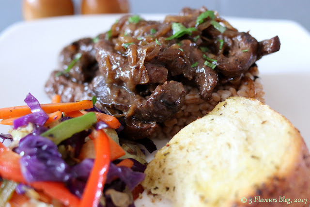 Sweet-sour Beef Liver, Side On View