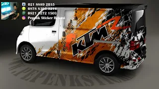 Sticker mobil luxio KTM