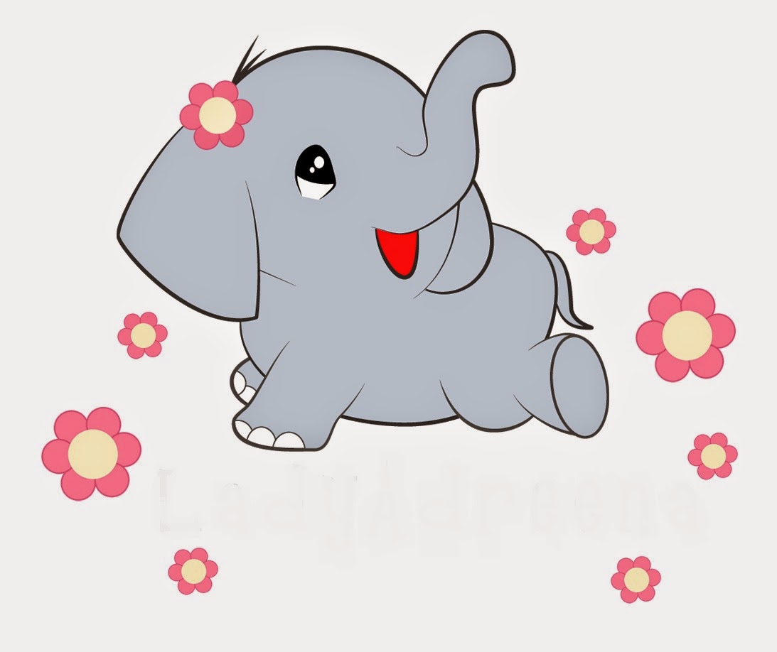 Gambar Animasi  Gajah Lucu