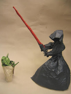 Luke Skywalker and Yoda in battle