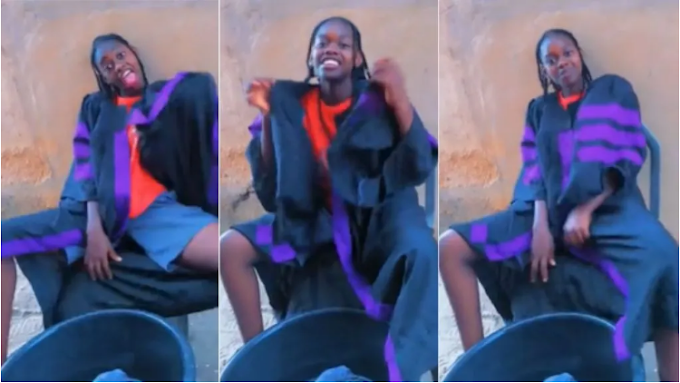 "I Paid N10k For it": University Student Refuses to Return Matriculation Gown After Ceremony, Goes Home With it  (watch)