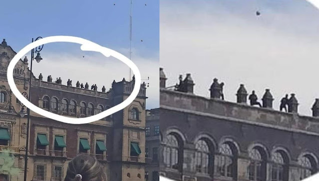 Francotiradores en Palacio Nacional?, Falso, ignorancia hizo que confundieran inhibidores de señal con rifles