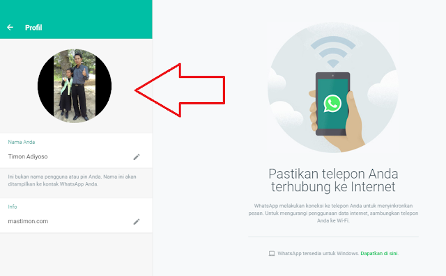 Ukuran Foto Profil WA WhatsApp yang PAS tanpa Aplikasi 