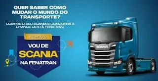 Promoção Vou de Scania Fenatran 2019 Pacote Viagem SP e Ingressos