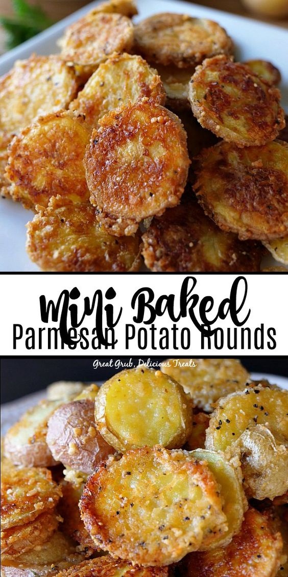  Mini Baked Parmesan Potato Rounds