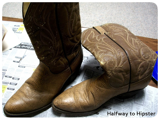 Cowboy Boot Refashion