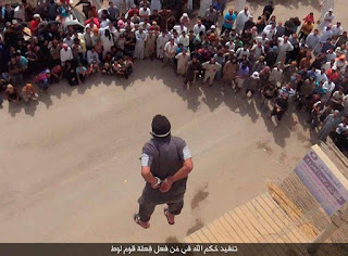 Murder of a gay man by ISIS in front of a baying crowd