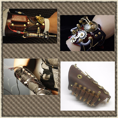 Steampunk Fashion Women on Death Ray Steampunk Armor Bracelet Torquearm 2 Engraved Victorian