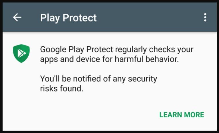fitur play protect untuk mengutamakan keamanan ponsel pengguna android