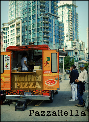 Street scene of food truck in Vancouver