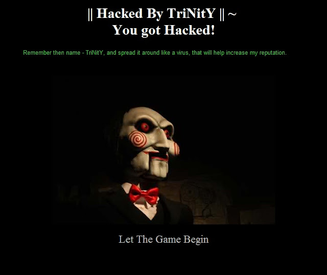 3 websites hacked by Indian Girl Hacker - TriNitY !