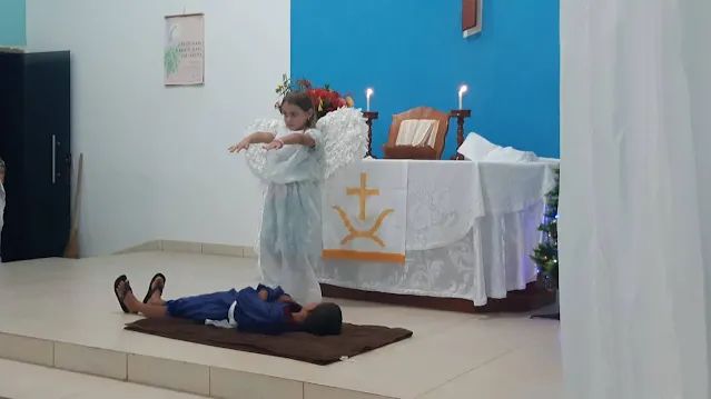 encenação de natal - Igreja Luterana