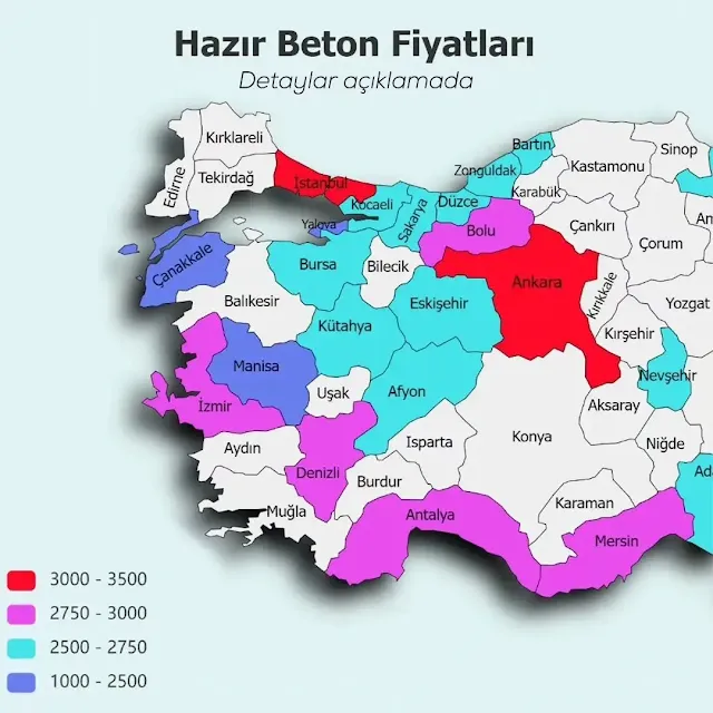 Hazır Beton Fiyatları - Mayıs Ayı 2024 Yılı Güncel Fiyatlar