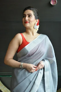 Manjusha at Acharya Movie Pre release Press Meet