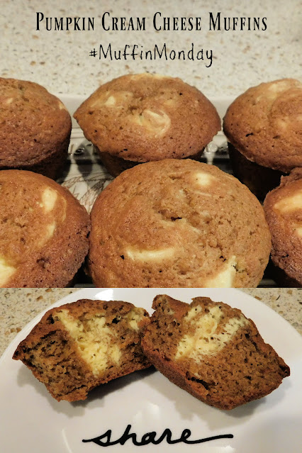 Pumpkin and Cream Cheese Muffins pin