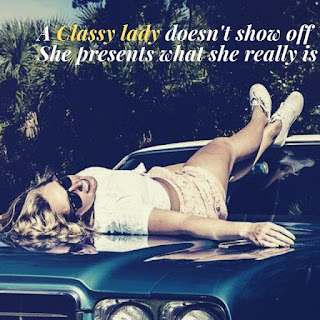 Classy Lady Quote with image