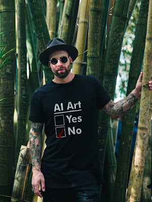 AI Art No T-Shirt by TET - Available in my RedBubble Store. Click Image.