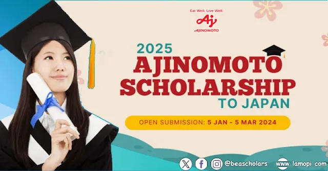 Beasiswa Ajinomoto Scholarship 2025 Untuk kuliah S2 Ke Jepang
