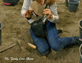 A Menorah and 2000 Year-old Pottery  @ Beit Guvrin--- Ms. Toody Goo Shoes