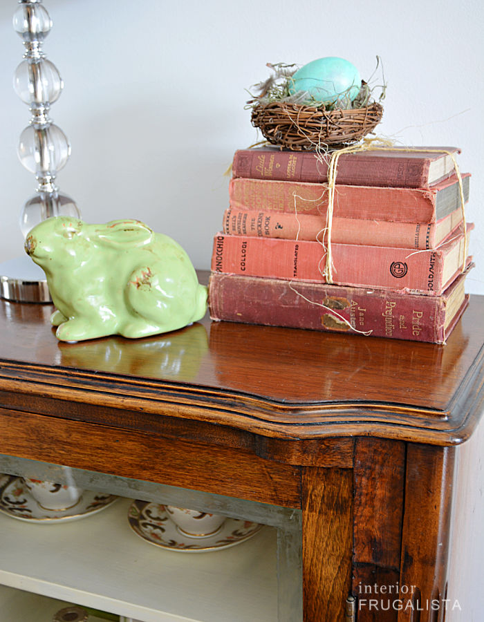 Antique radio cabinet with lovely scalloped edge on the top revitalized with hemp furniture oil.