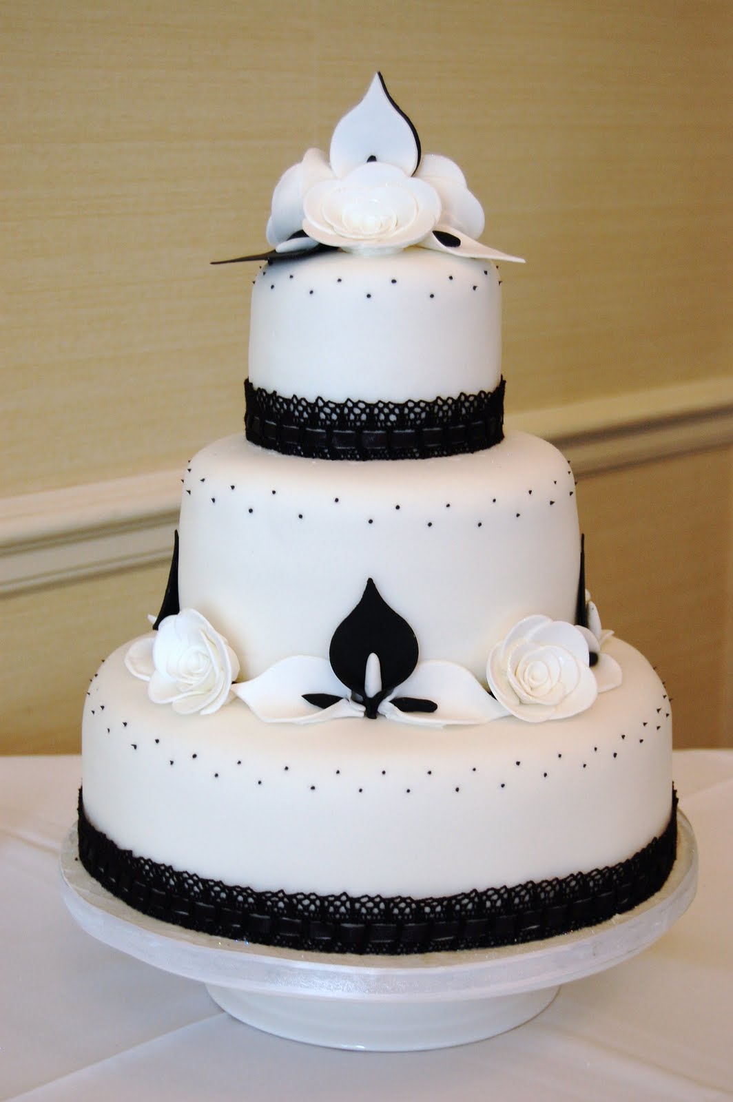 black and white wedding dress