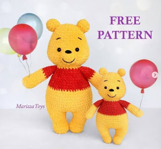 PATRON GRATIS WINNIE | WINNIE THE POOH AMIGURUMI 56219