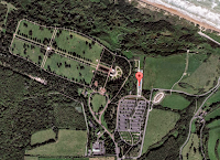 Il cimitero e memoriale america di Normandia (immagine da google maps)