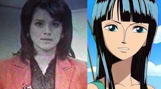 Eva Julianti (Metro TV) dan Nico Robin (One Piece)