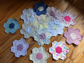 my 13 segments hand sewn quilt