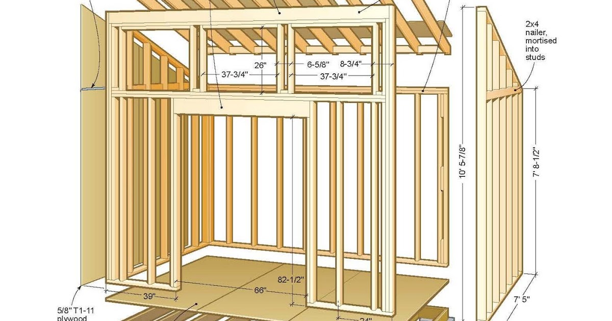 Wood Working Plans , Shed Plans and more: Simple Shed Plan