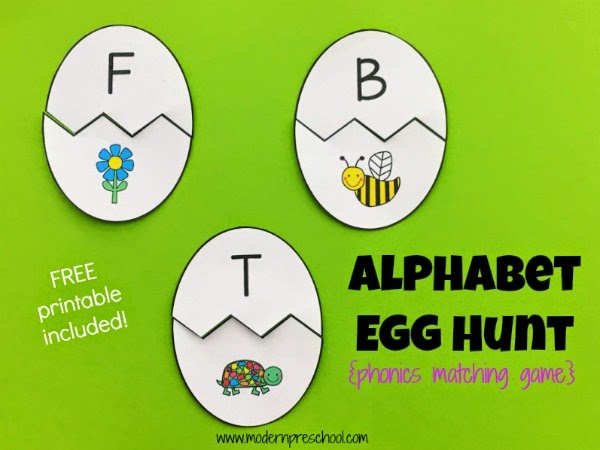 initial sound egg alphabet matching game
